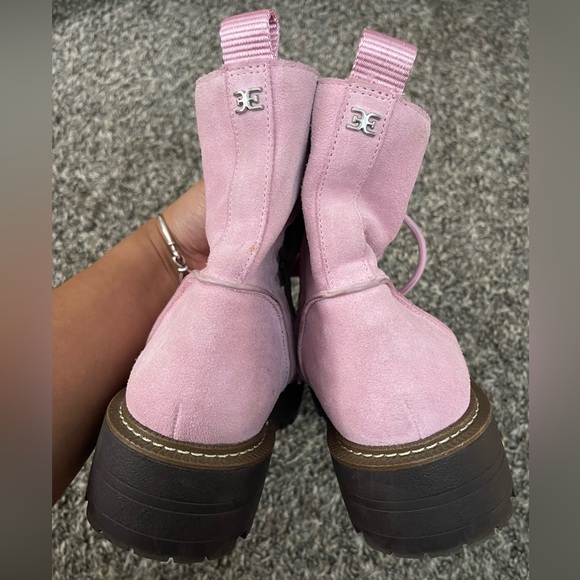 Sam Edelman Lue Lace-Up Combat Booties - Picture 3 of 9